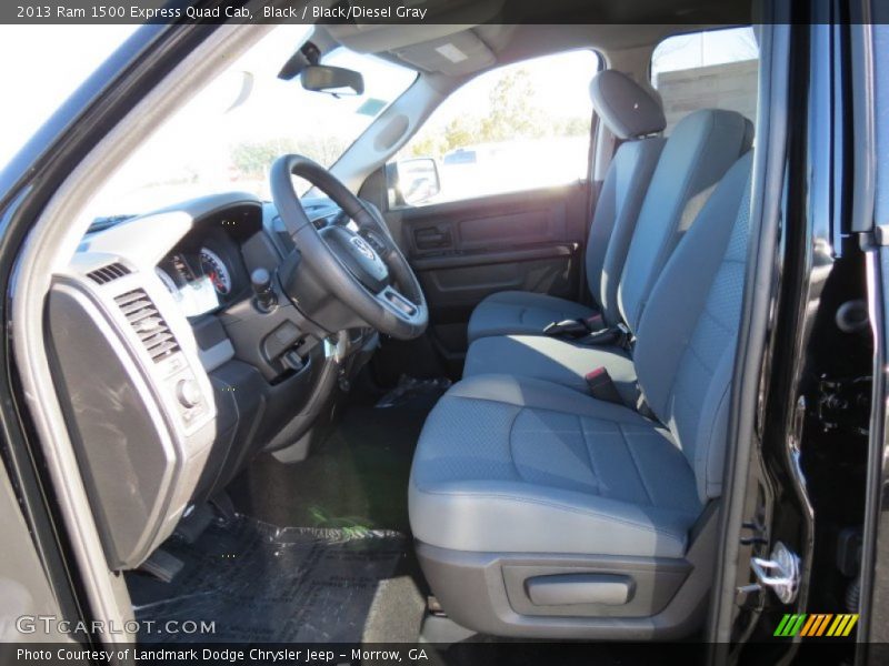 Black / Black/Diesel Gray 2013 Ram 1500 Express Quad Cab
