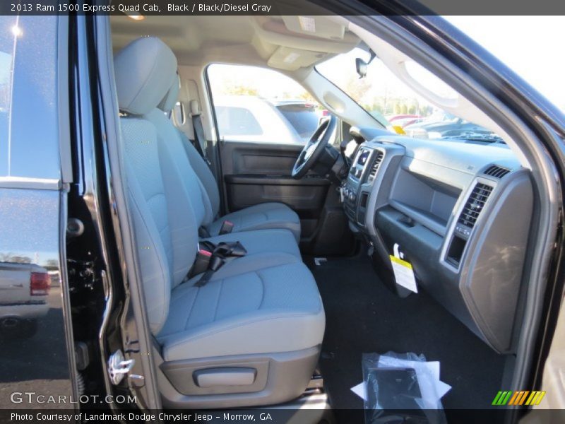 Black / Black/Diesel Gray 2013 Ram 1500 Express Quad Cab