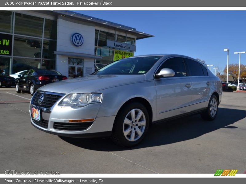 Reflex Silver / Black 2008 Volkswagen Passat Turbo Sedan