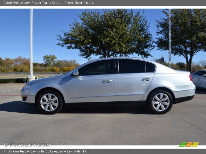 Reflex Silver / Black 2008 Volkswagen Passat Turbo Sedan
