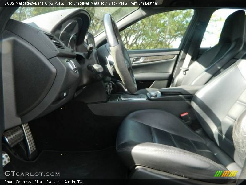 Iridium Silver Metallic / Black AMG Premium Leather 2009 Mercedes-Benz C 63 AMG