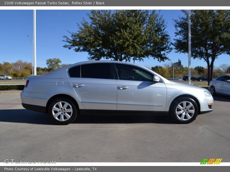Reflex Silver / Black 2008 Volkswagen Passat Turbo Sedan