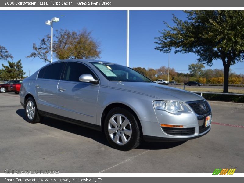 Reflex Silver / Black 2008 Volkswagen Passat Turbo Sedan