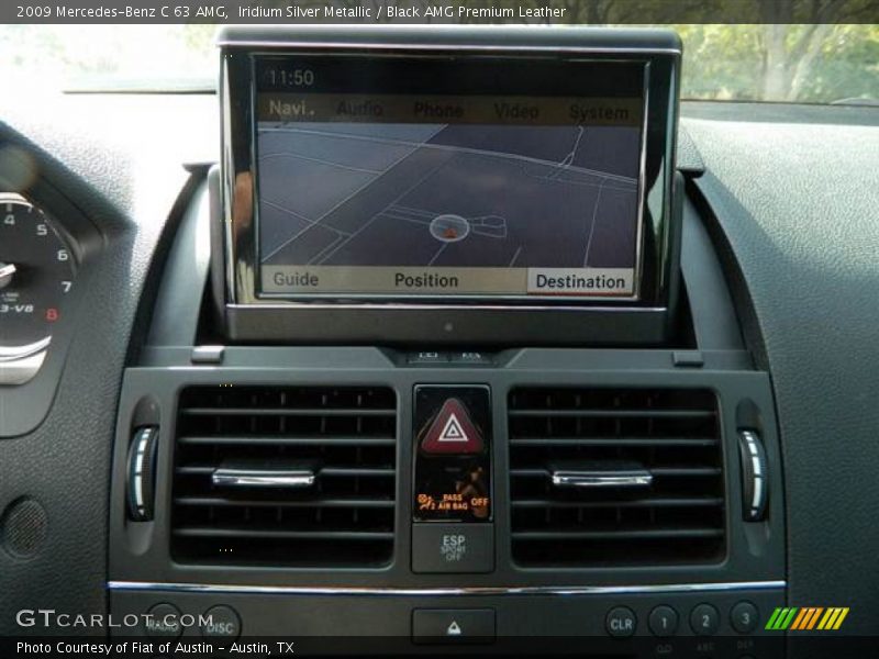 Iridium Silver Metallic / Black AMG Premium Leather 2009 Mercedes-Benz C 63 AMG