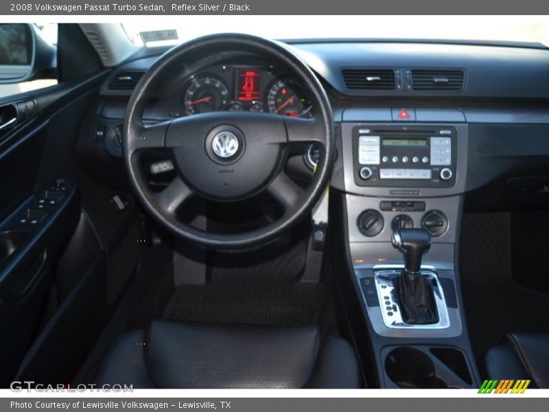 Reflex Silver / Black 2008 Volkswagen Passat Turbo Sedan
