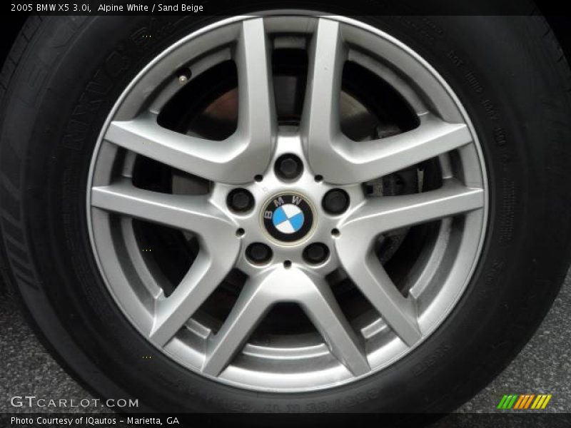 Alpine White / Sand Beige 2005 BMW X5 3.0i