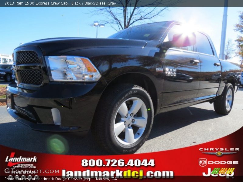 Black / Black/Diesel Gray 2013 Ram 1500 Express Crew Cab