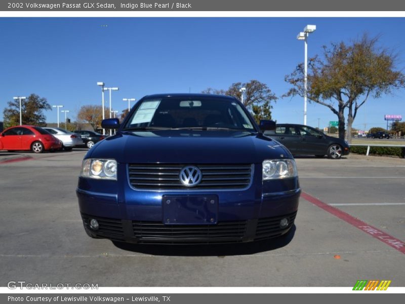 Indigo Blue Pearl / Black 2002 Volkswagen Passat GLX Sedan