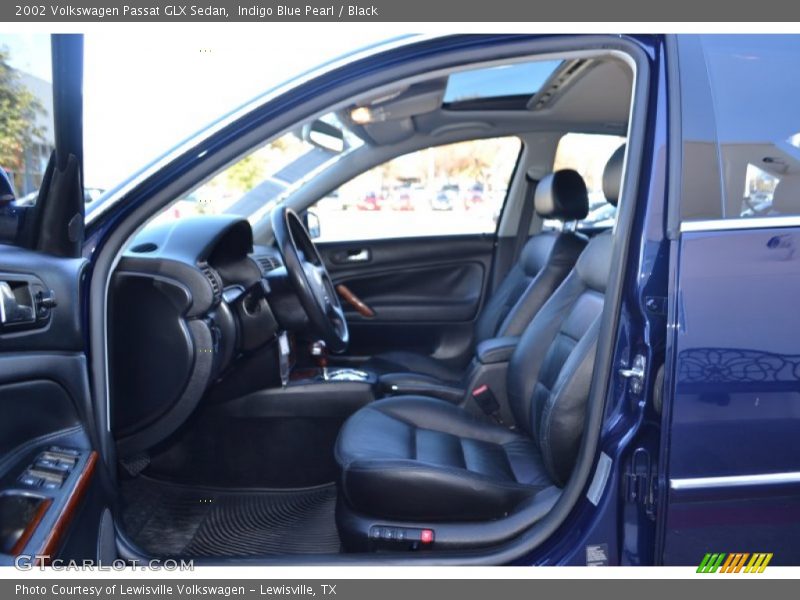 Indigo Blue Pearl / Black 2002 Volkswagen Passat GLX Sedan