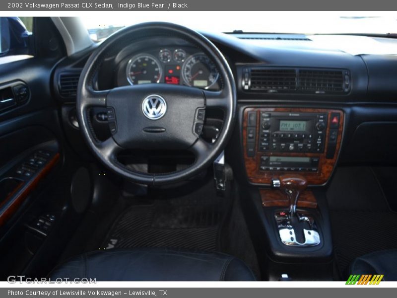 Indigo Blue Pearl / Black 2002 Volkswagen Passat GLX Sedan