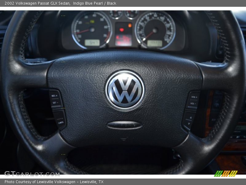 Indigo Blue Pearl / Black 2002 Volkswagen Passat GLX Sedan