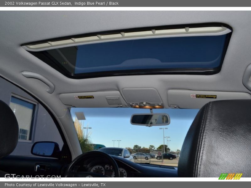 Indigo Blue Pearl / Black 2002 Volkswagen Passat GLX Sedan