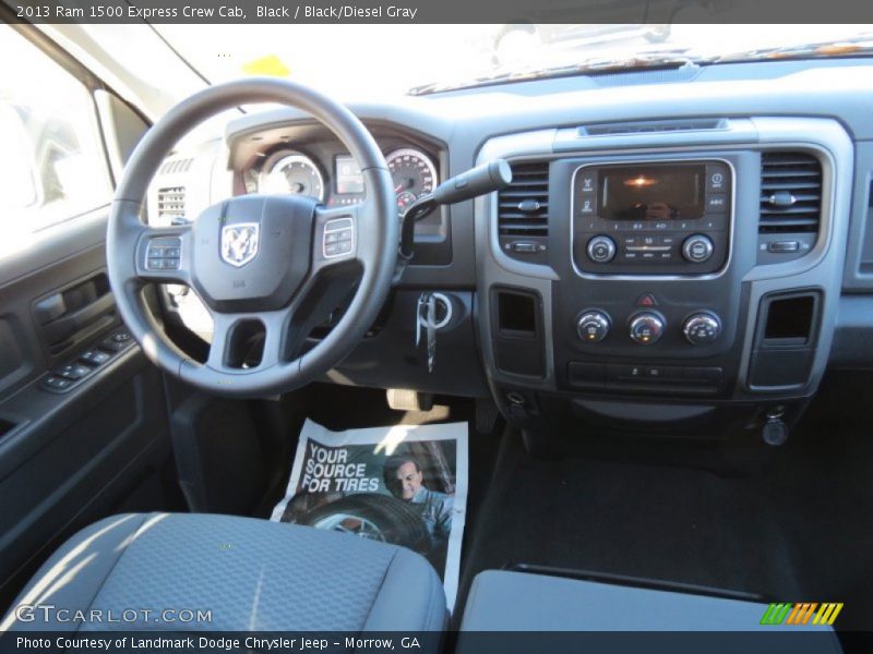 Black / Black/Diesel Gray 2013 Ram 1500 Express Crew Cab