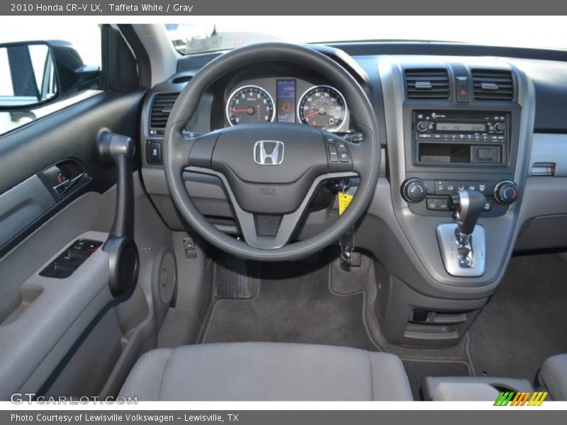 Taffeta White / Gray 2010 Honda CR-V LX