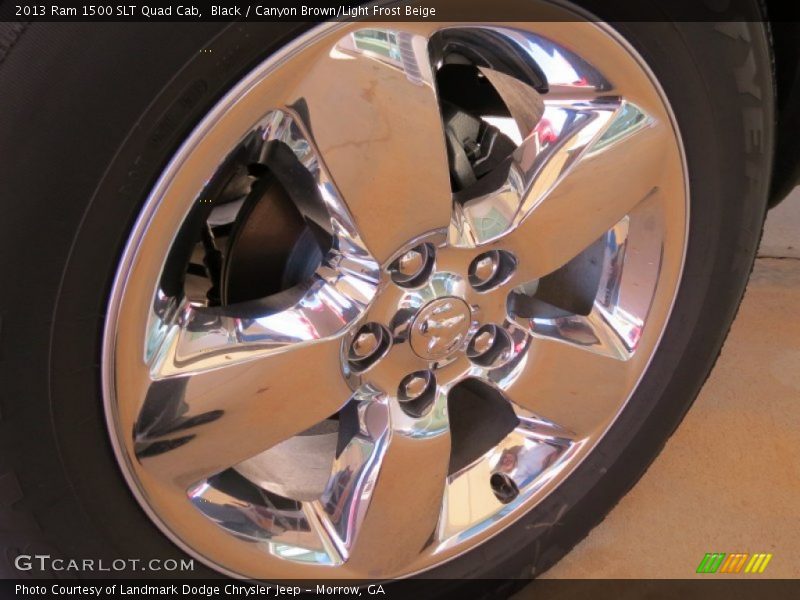 Black / Canyon Brown/Light Frost Beige 2013 Ram 1500 SLT Quad Cab