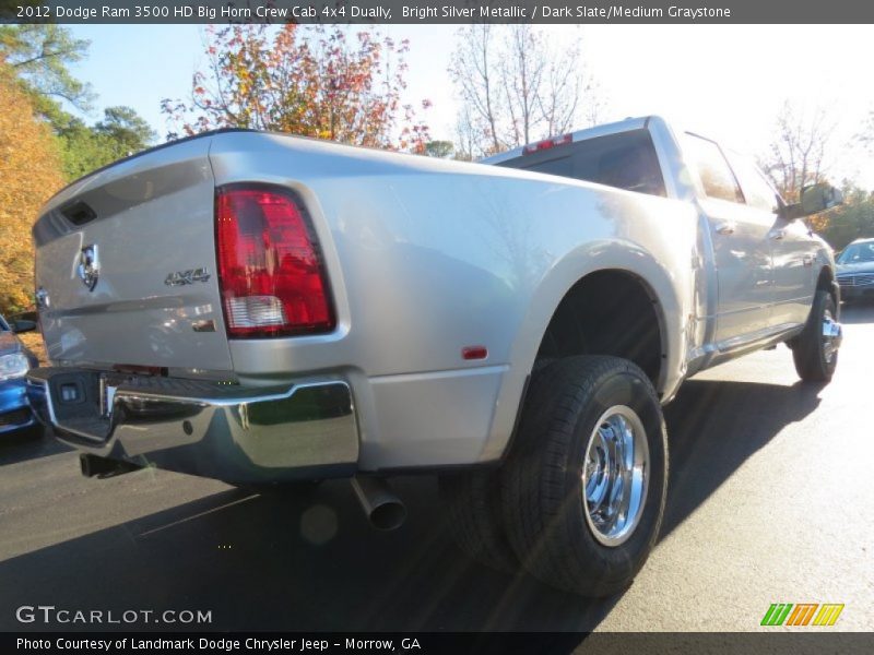 Bright Silver Metallic / Dark Slate/Medium Graystone 2012 Dodge Ram 3500 HD Big Horn Crew Cab 4x4 Dually