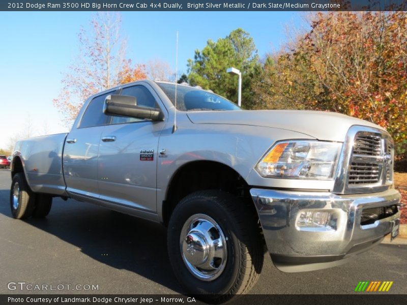 Front 3/4 View of 2012 Ram 3500 HD Big Horn Crew Cab 4x4 Dually