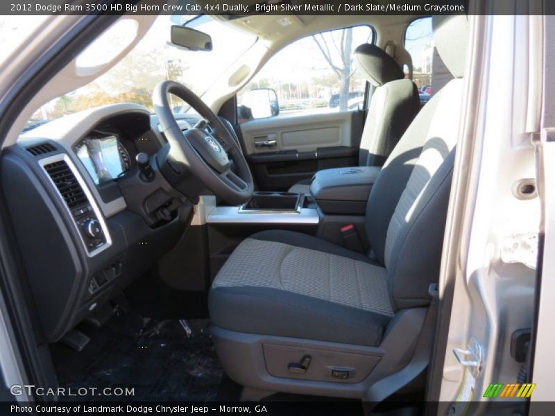 Bright Silver Metallic / Dark Slate/Medium Graystone 2012 Dodge Ram 3500 HD Big Horn Crew Cab 4x4 Dually