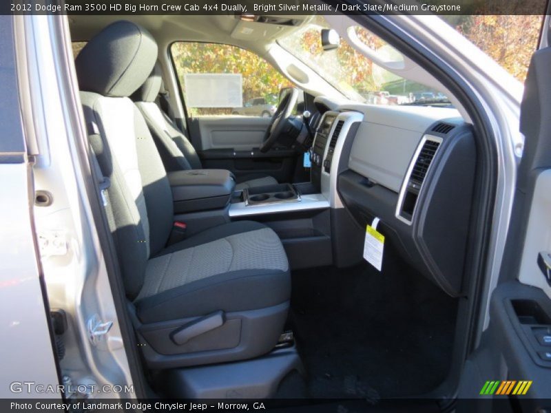 Bright Silver Metallic / Dark Slate/Medium Graystone 2012 Dodge Ram 3500 HD Big Horn Crew Cab 4x4 Dually