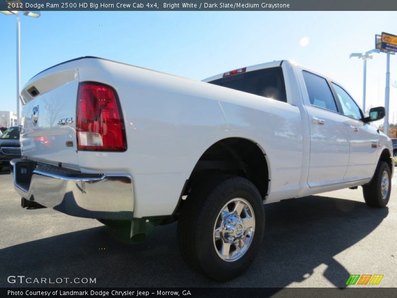 Bright White / Dark Slate/Medium Graystone 2012 Dodge Ram 2500 HD Big Horn Crew Cab 4x4