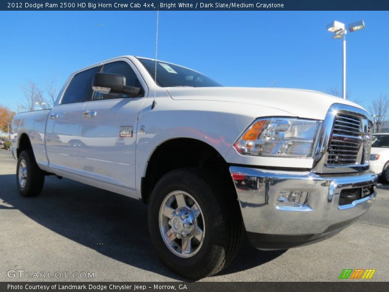 Bright White / Dark Slate/Medium Graystone 2012 Dodge Ram 2500 HD Big Horn Crew Cab 4x4