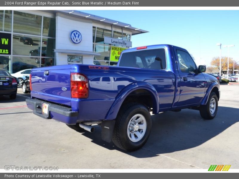 Sonic Blue Metallic / Medium Dark Flint 2004 Ford Ranger Edge Regular Cab