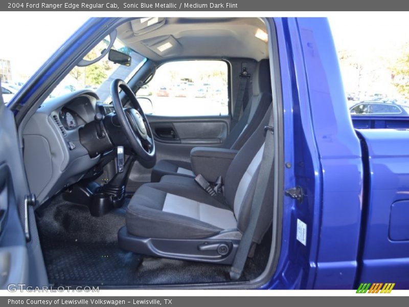 Sonic Blue Metallic / Medium Dark Flint 2004 Ford Ranger Edge Regular Cab