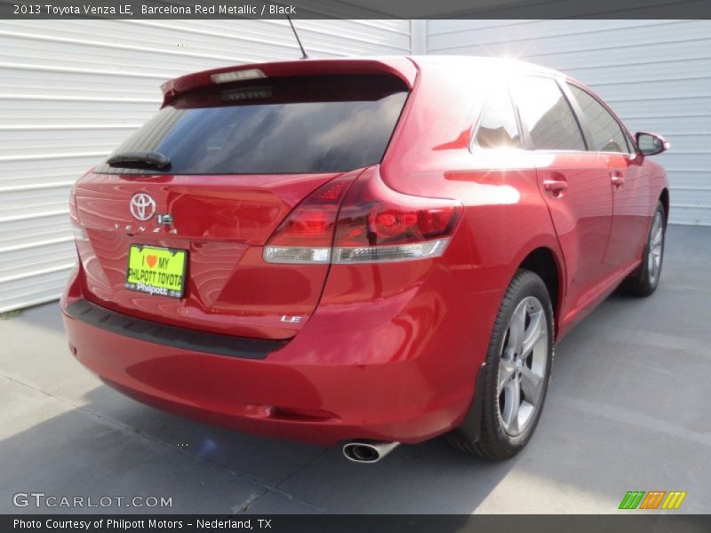 Barcelona Red Metallic / Black 2013 Toyota Venza LE