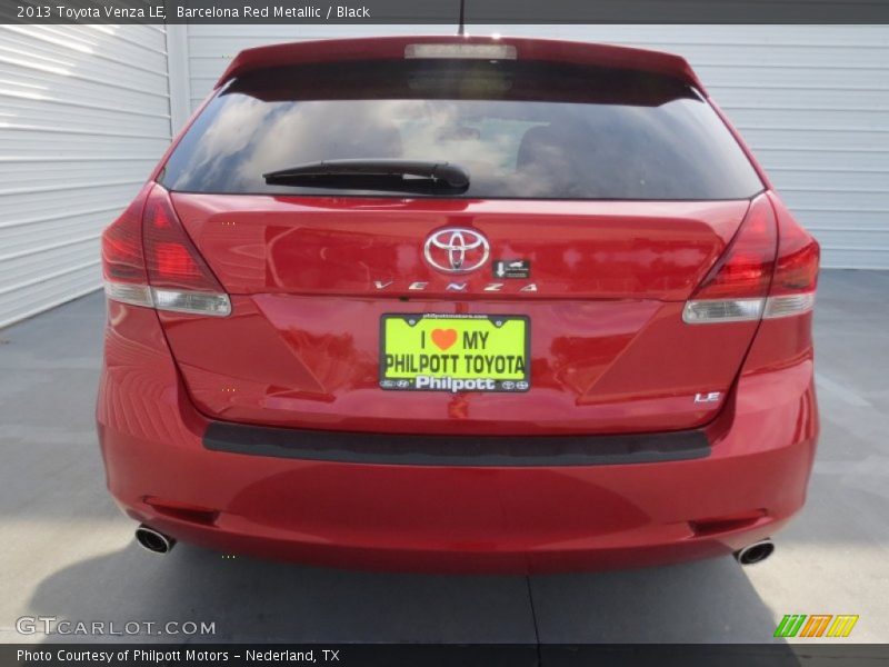 Barcelona Red Metallic / Black 2013 Toyota Venza LE