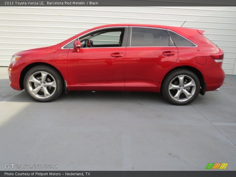 Barcelona Red Metallic / Black 2013 Toyota Venza LE