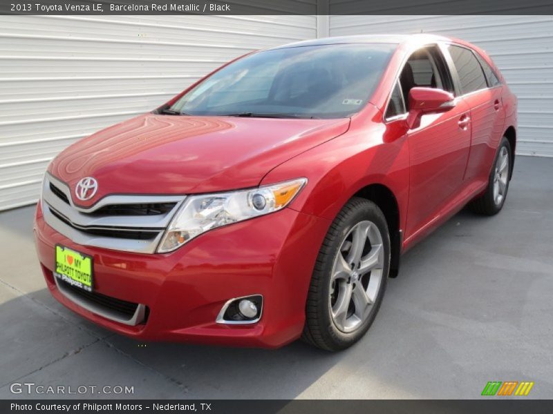 Barcelona Red Metallic / Black 2013 Toyota Venza LE
