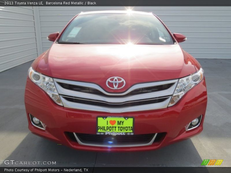 Barcelona Red Metallic / Black 2013 Toyota Venza LE