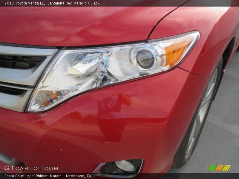 Barcelona Red Metallic / Black 2013 Toyota Venza LE