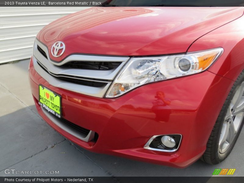 Barcelona Red Metallic / Black 2013 Toyota Venza LE