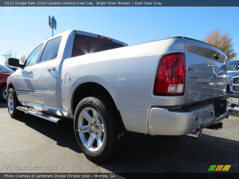 Bright Silver Metallic / Dark Slate Gray 2012 Dodge Ram 1500 Laramie Limited Crew Cab