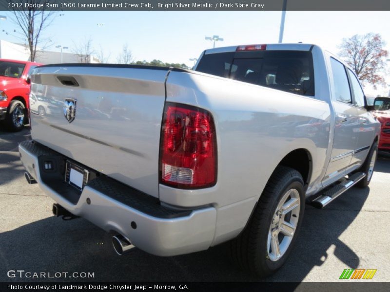 Bright Silver Metallic / Dark Slate Gray 2012 Dodge Ram 1500 Laramie Limited Crew Cab