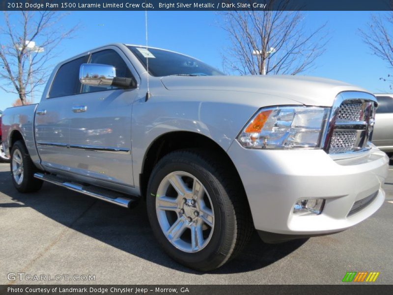 Bright Silver Metallic / Dark Slate Gray 2012 Dodge Ram 1500 Laramie Limited Crew Cab