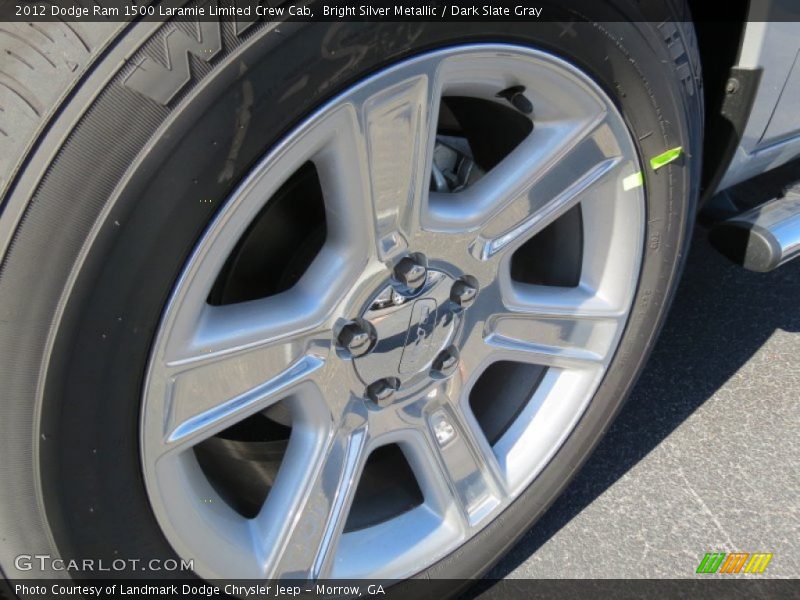 Bright Silver Metallic / Dark Slate Gray 2012 Dodge Ram 1500 Laramie Limited Crew Cab