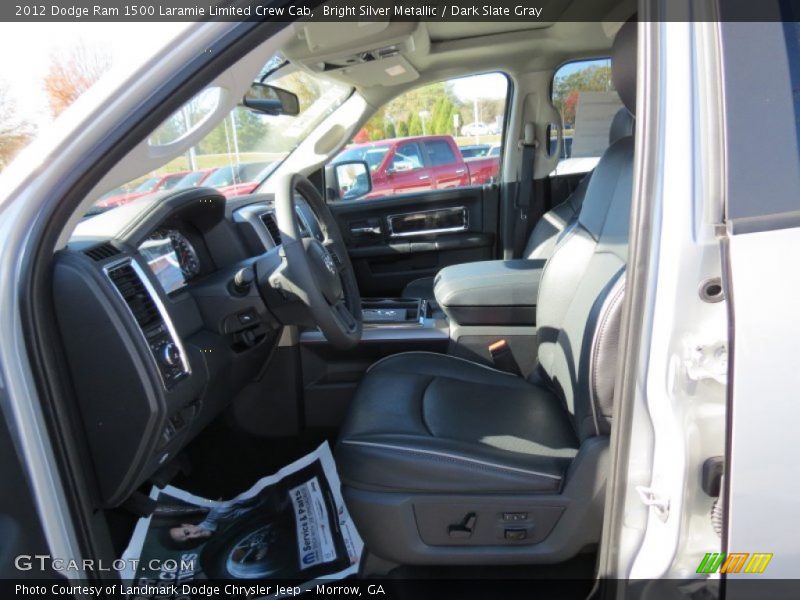 Bright Silver Metallic / Dark Slate Gray 2012 Dodge Ram 1500 Laramie Limited Crew Cab