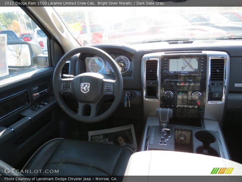 Bright Silver Metallic / Dark Slate Gray 2012 Dodge Ram 1500 Laramie Limited Crew Cab