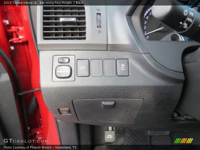 Controls of 2013 Venza LE