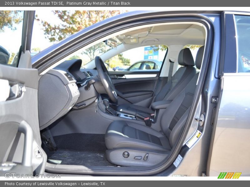Platinum Gray Metallic / Titan Black 2013 Volkswagen Passat TDI SE