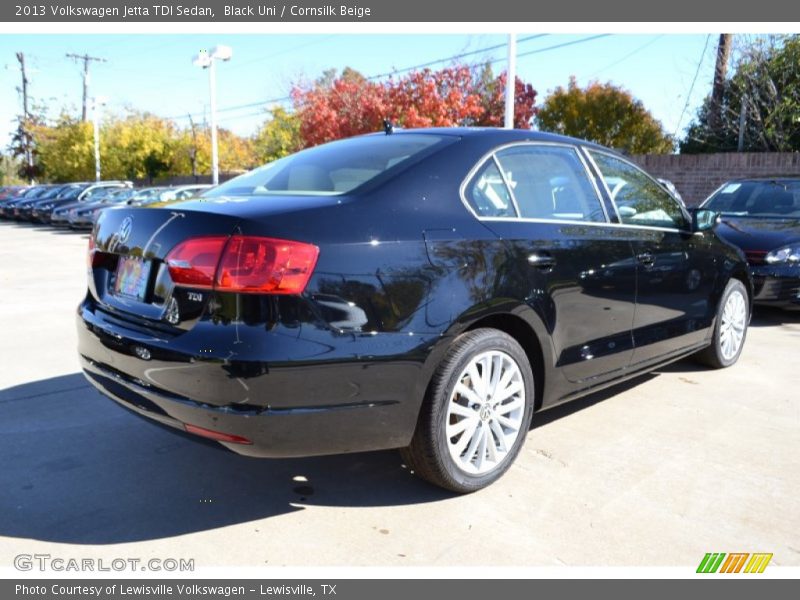 Black Uni / Cornsilk Beige 2013 Volkswagen Jetta TDI Sedan