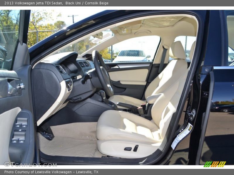 Black Uni / Cornsilk Beige 2013 Volkswagen Jetta TDI Sedan