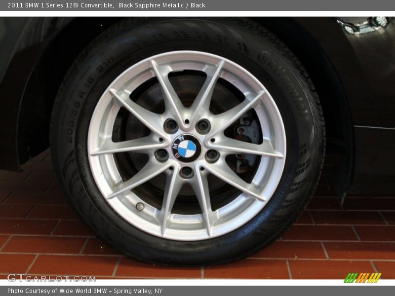 Black Sapphire Metallic / Black 2011 BMW 1 Series 128i Convertible
