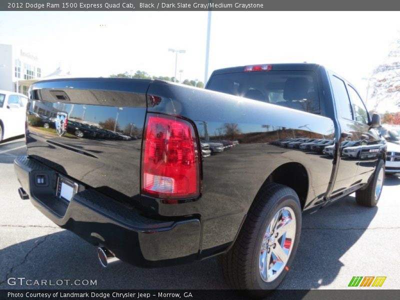 Black / Dark Slate Gray/Medium Graystone 2012 Dodge Ram 1500 Express Quad Cab
