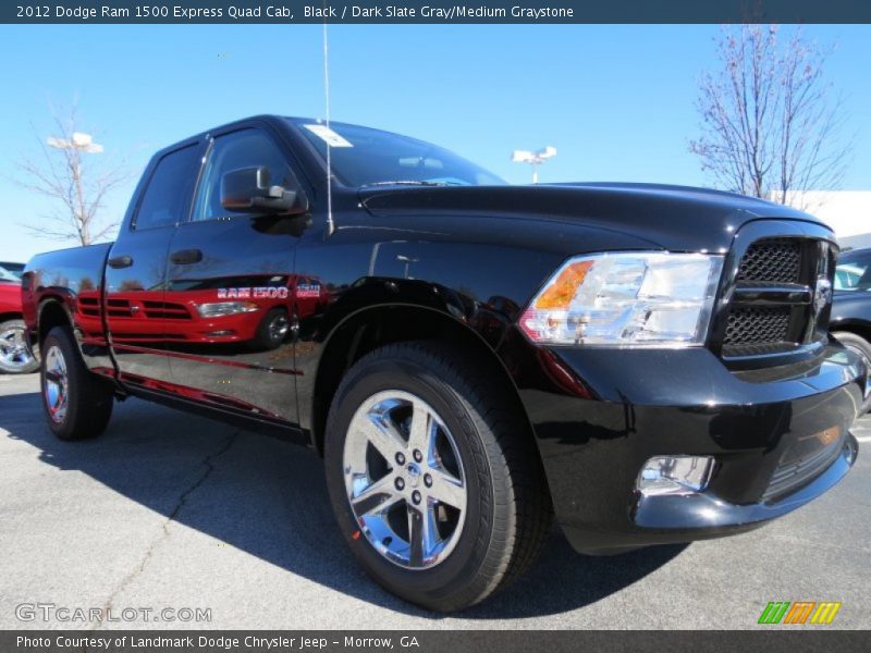 Black / Dark Slate Gray/Medium Graystone 2012 Dodge Ram 1500 Express Quad Cab