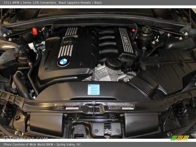 Black Sapphire Metallic / Black 2011 BMW 1 Series 128i Convertible