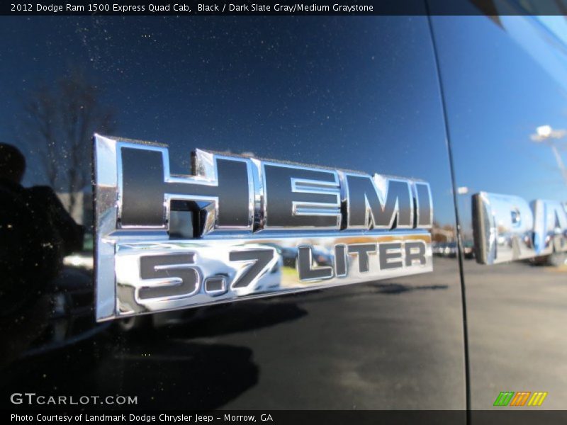 Black / Dark Slate Gray/Medium Graystone 2012 Dodge Ram 1500 Express Quad Cab
