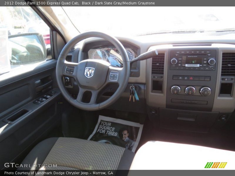 Black / Dark Slate Gray/Medium Graystone 2012 Dodge Ram 1500 Express Quad Cab